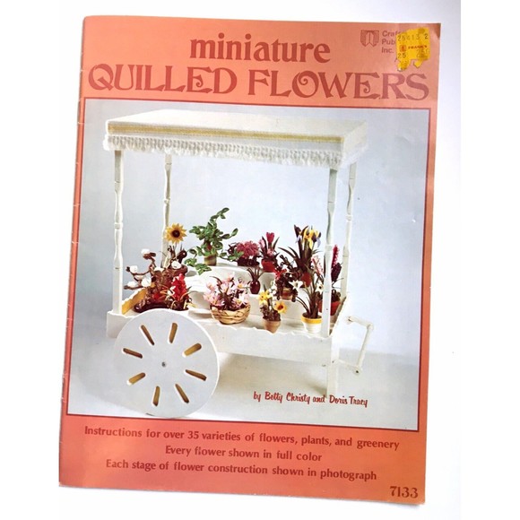Miniature Quilled Flowers by Betty Christy and Doris Tracy - Picture 1 of 9